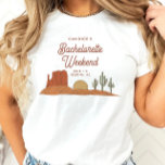 Cactus Desert Thmet Bachelorette Party T Shirt<br><div class="desc">Det här är en ökenbachelorette-mall med sydvästra inslag och en rodeo-temad teckensnittskoppling. ALLA typsnitt och färg är redigerbara // För matchande artiklar, gå till "BETTY"-samlingen i Sincerely By Nicole Zazzle-butiken. * Om du tycker om den här designen men inte ser den tillgänglig för något du är tittar för, kontakta mig...</div>