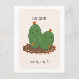Cactus Doodle Alla hjärtans dag  Vykort