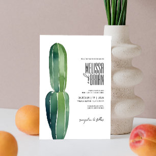 Cactus Dream ・ Modern Desert Chic ・ Botanical Boho Inbjudningar