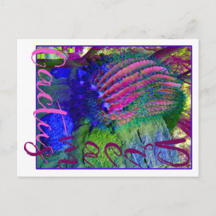 Cactus Dreams neon cactus Southwest vycard Vykort