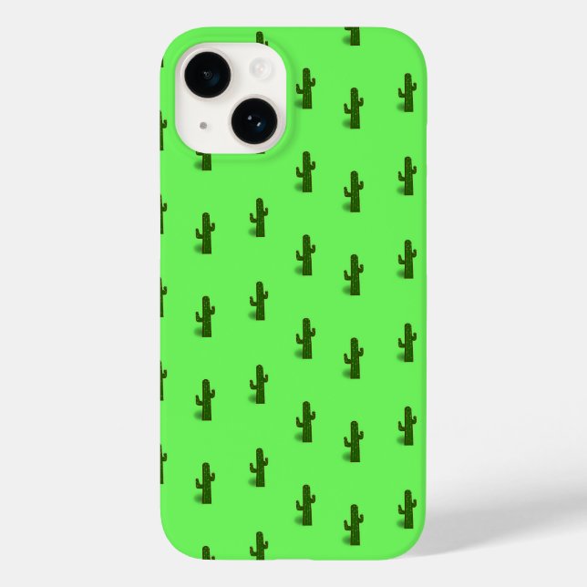 Cactus fabrik på ljust grönt (Baksida)