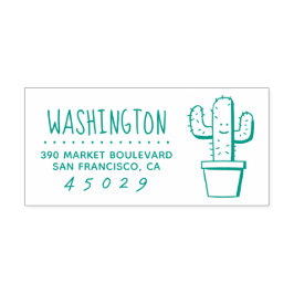 Cactus | Familj Namn Returadress Självfärgande Stämpel