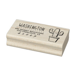 Cactus | Familj Namn Returadress Stämpel