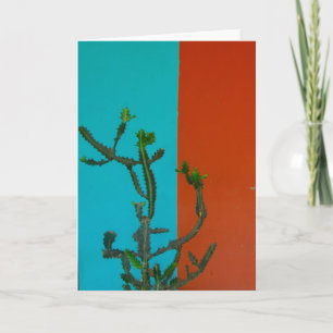 cactus färgad kort