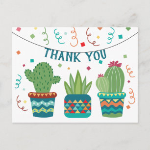 Cactus Fiesta Birthday Tack Cinco De Mayo Vykort