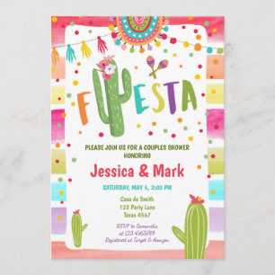 Cactus Fiesta Mexican Par Shower Inbjudan