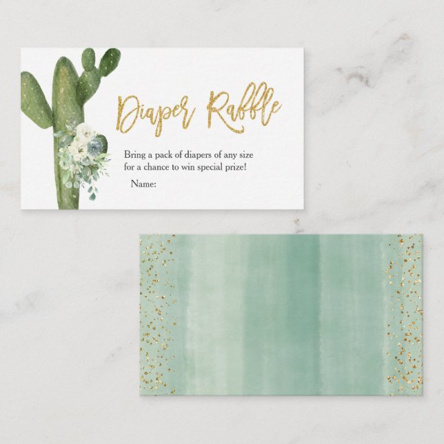 Cactus Fiesta Taco 'bout Love Par Enclosure Tilläggskort (Fram/baksida)