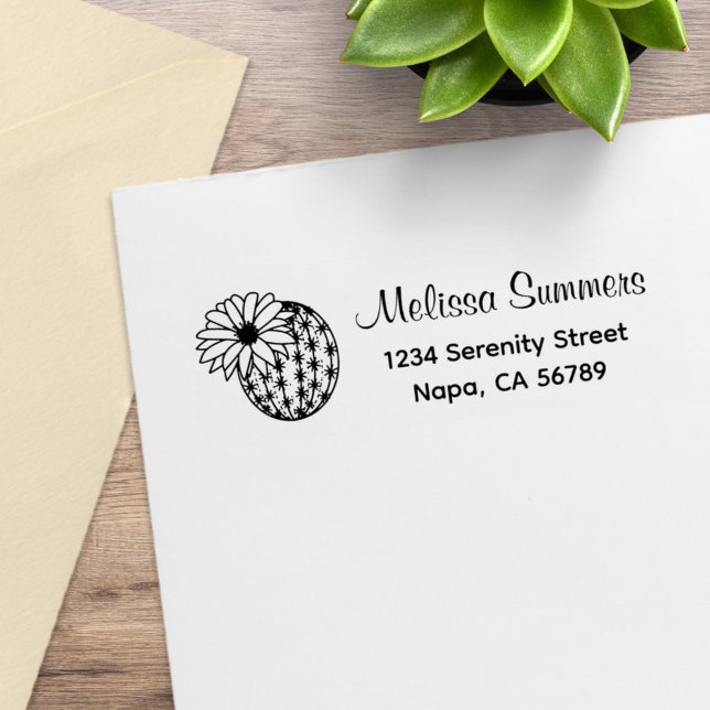 Cactus Flower Adress Stämpel (Skapare uppladdad)