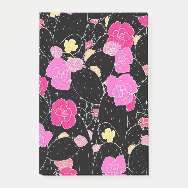 Cactus Flower Art Sketch Post-it Block (Framsida)