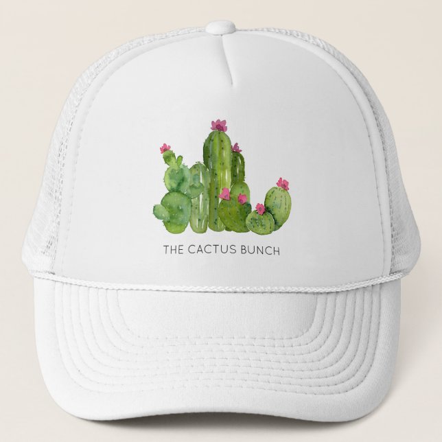 Cactus Flower Art Southwest Desert Prickly Pears Keps (Framsida)