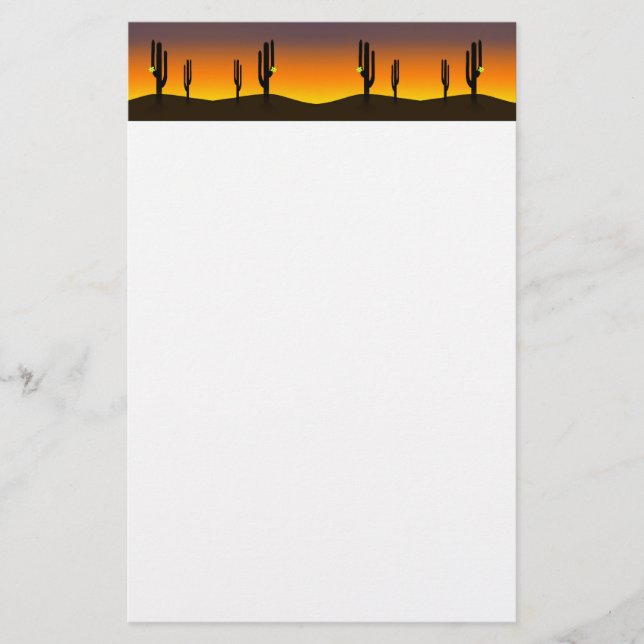 Cactus Flower Brevpapper (Framsida)