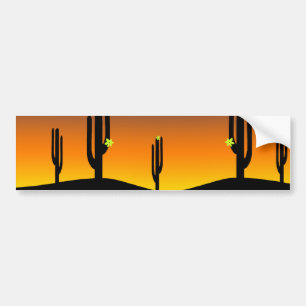 Cactus Flower Sunset Bildekal