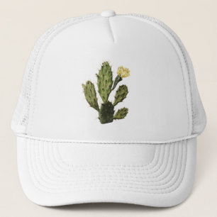 Cactus Flower Vintage Teckning Truckerkeps