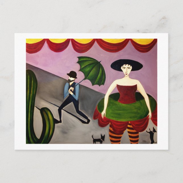 Cactus Flower Vykort (Framsida)