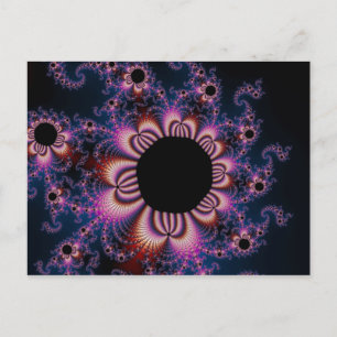 Cactus Flowers - Fractal Postcard Vykort