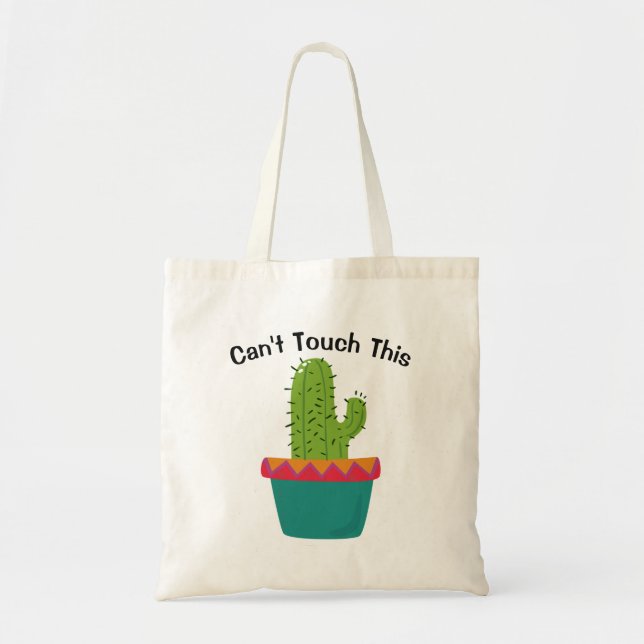 Cactus Funny Tote Tygkasse (Framsidan)