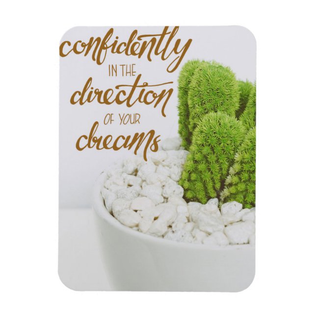 Cactus gå med tillförsikt magnet (Vertikal)