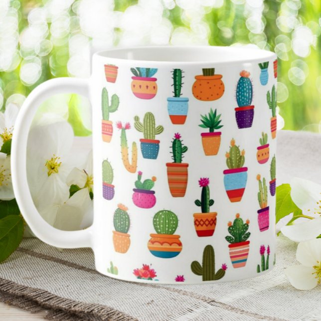 Cactus Garden House Plants Pots Plantations Kaffemugg (Skapare uppladdad)
