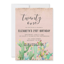 Cactus Garden ThLED 21 Birthday Party