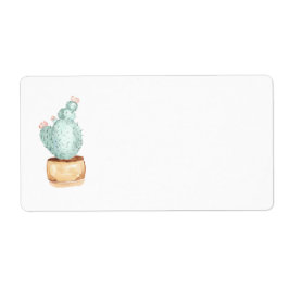 Cactus Garden | Vattenfärg Adress Fraktsedel