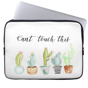 Cactus Garden Vattenfärg Laptop Sleeve