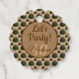 Cactus Gift / Favor-tagg Gåvor Etiketter