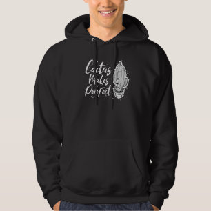 Cactus gör Perfekt Cute Plant  3 Hoodie