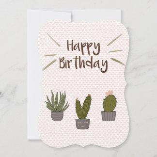 Cactus Grattis på födelsedagen Card