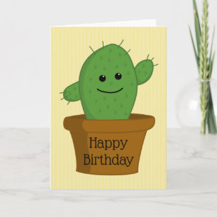 Cactus Grattis på födelsedagen Kort