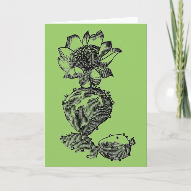 Cactus Greeting Card Kort (Framsida)