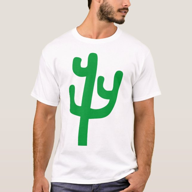 Cactus - Grönt T Shirt (Framsida)