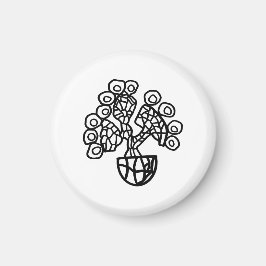 CACTUS I EN BOWL MAGNET