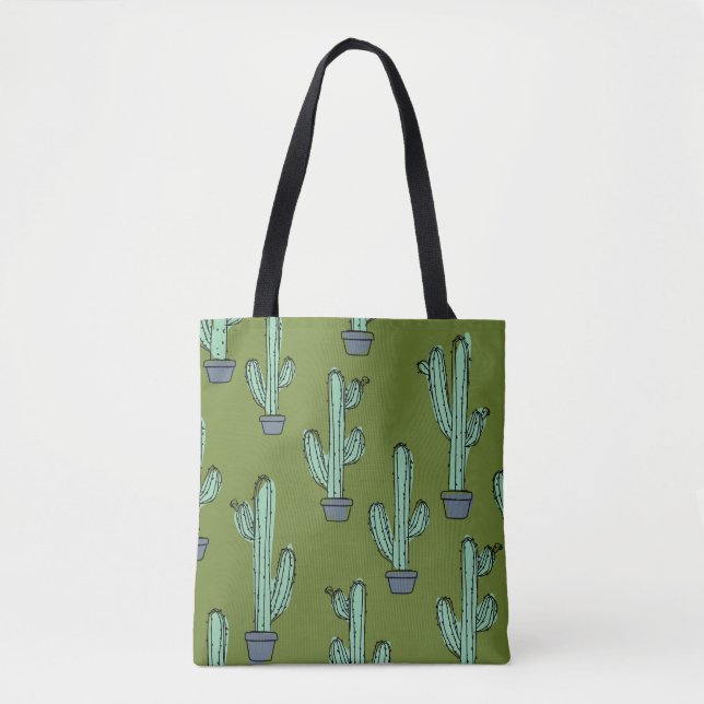 Cactus i krukka illustration tygkasse (Framsida)