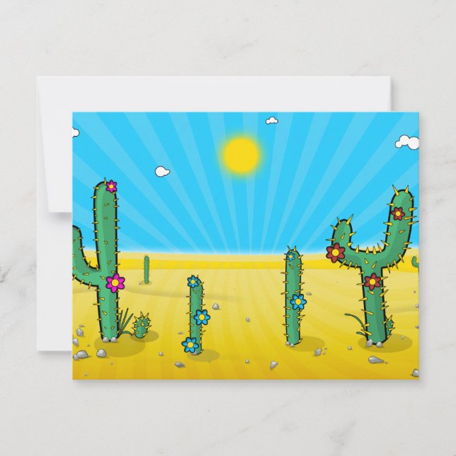 Cactus! Inbjudningar (Framsida)