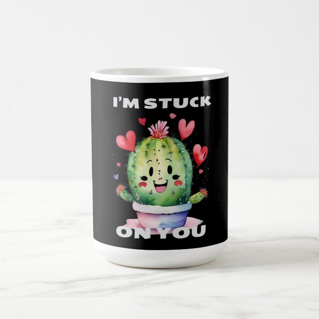 Cactus, jag är fast på dig kaffemugg (Center)