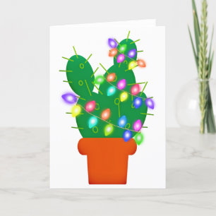 cactus julgran helgkort