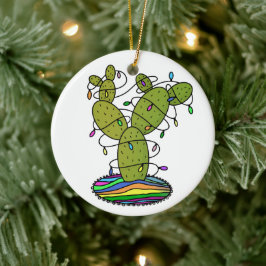 Cactus Julgran Julgransprydnad Keramik