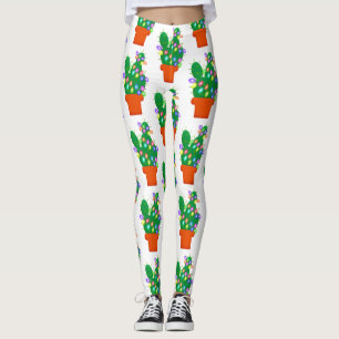 cactus julgran leggings
