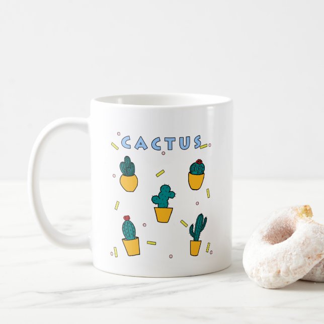 Cactus Kaffemugg (Med munk)