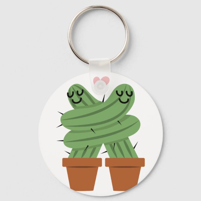 Cactus Kärlek Nyckelring (Framsida)
