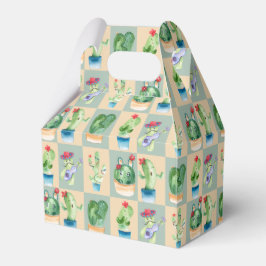 cactus kärlek - vattenfärg presentaskar