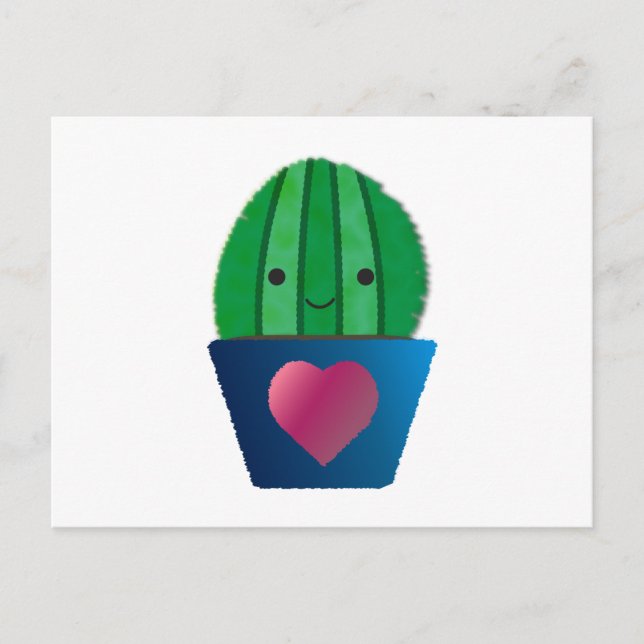 Cactus Kärlek Vykort (Framsida)