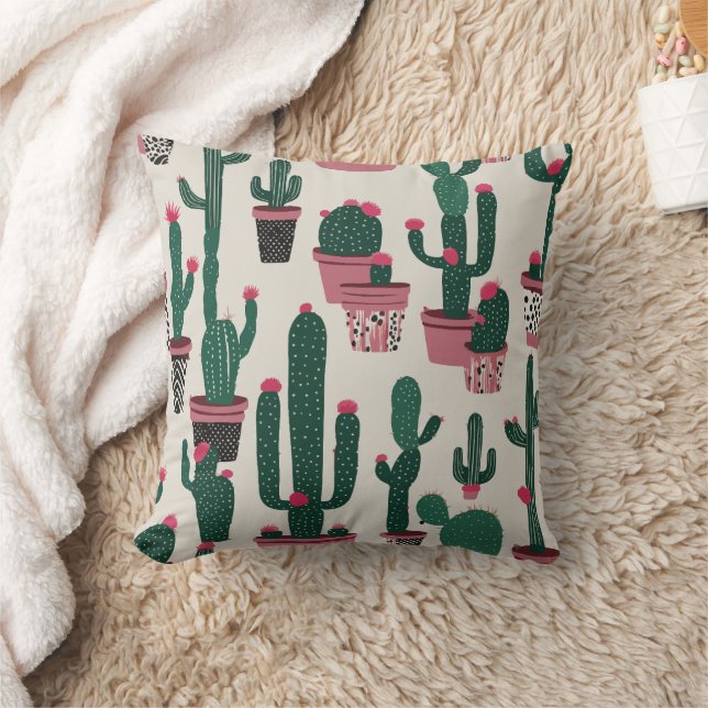 Cactus Kudde (Filt)