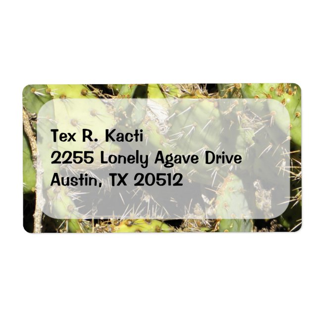 Cactus Label Fraktsedel (Framsidan)