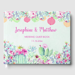 Cactus Lantern Fiesta Succulents Bröllop Gästböcker