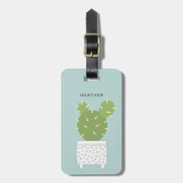 Cactus Luggage Tags Bagagebricka