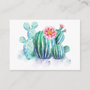 Cactus målade visitkort