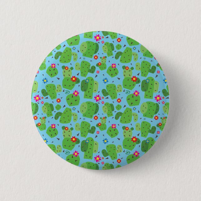Cactus Me External (Blue) - Knapp (Framsida)