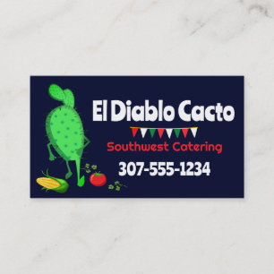 Cactus Mexican Southwest cuisine catering Visitkort