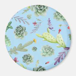 Cactus Mönster 10 Magnet